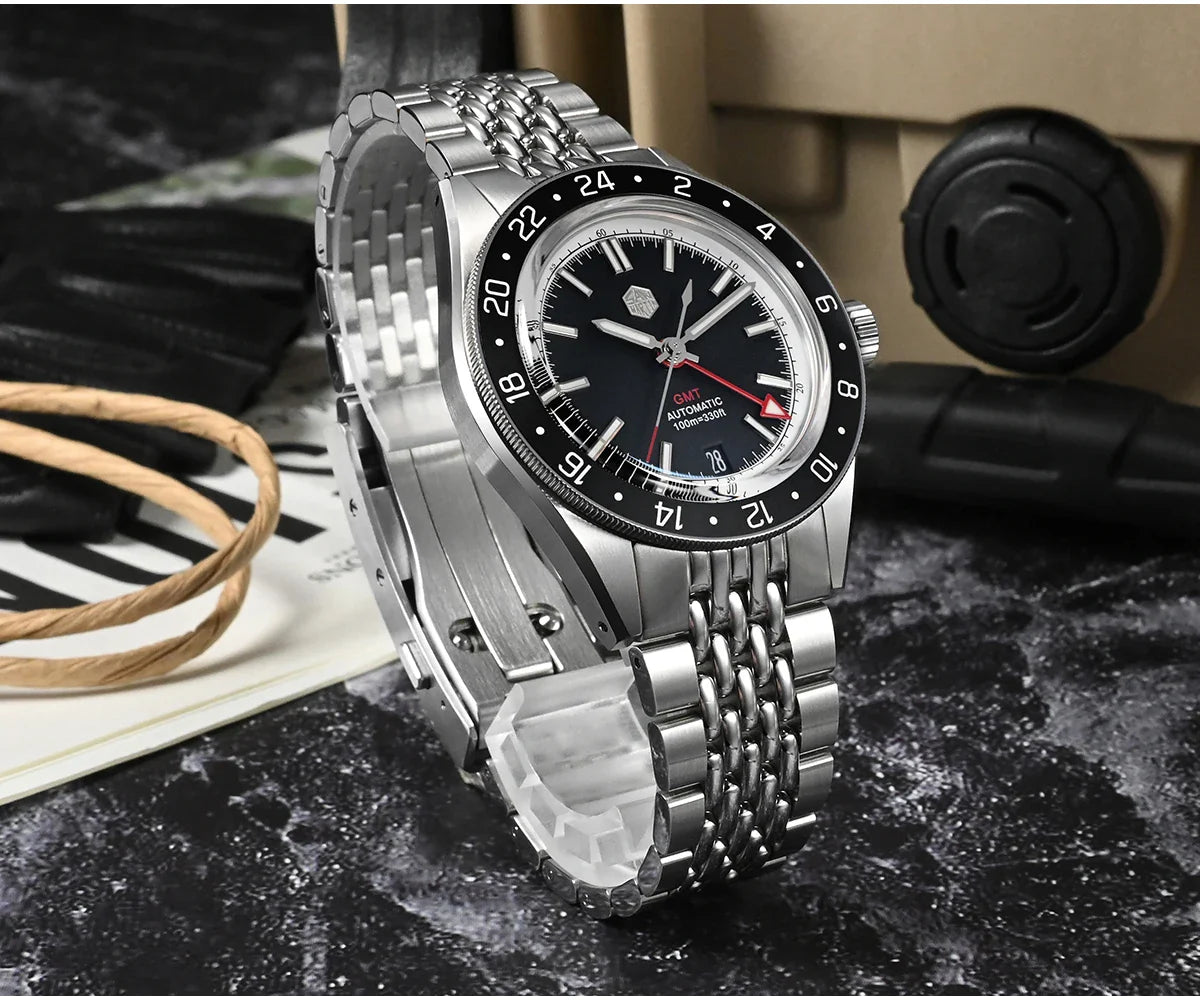 San Martin Original Design 100m Automatic GMT 39.5mm