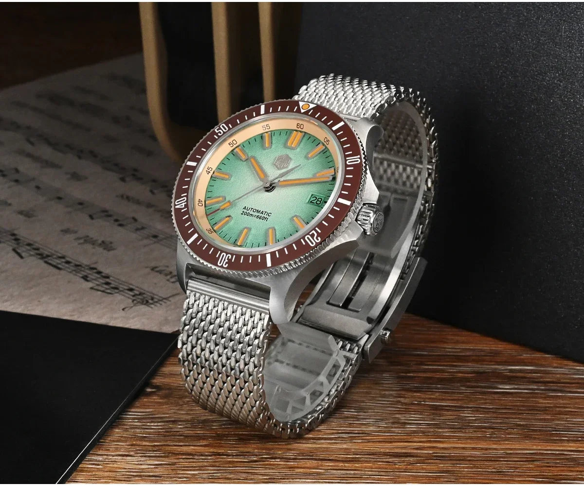 San Martin Automatic 200m Original Design Sapphire Luminous 40mm