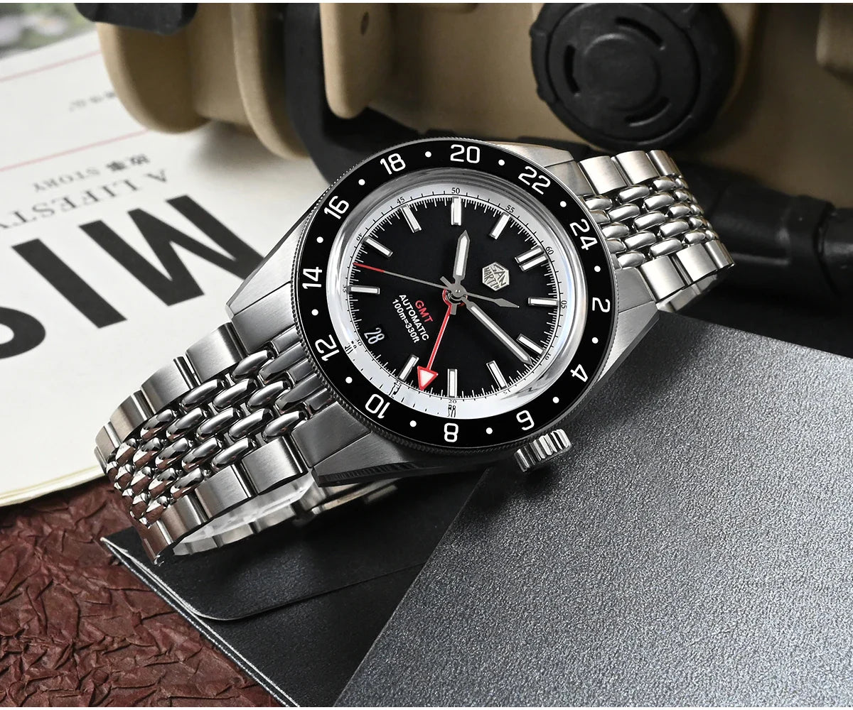 San Martin Original Design 100m Automatic GMT 39.5mm