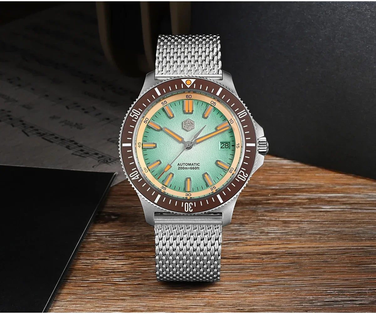 San Martin Automatic 200m Original Design Sapphire Luminous 40mm