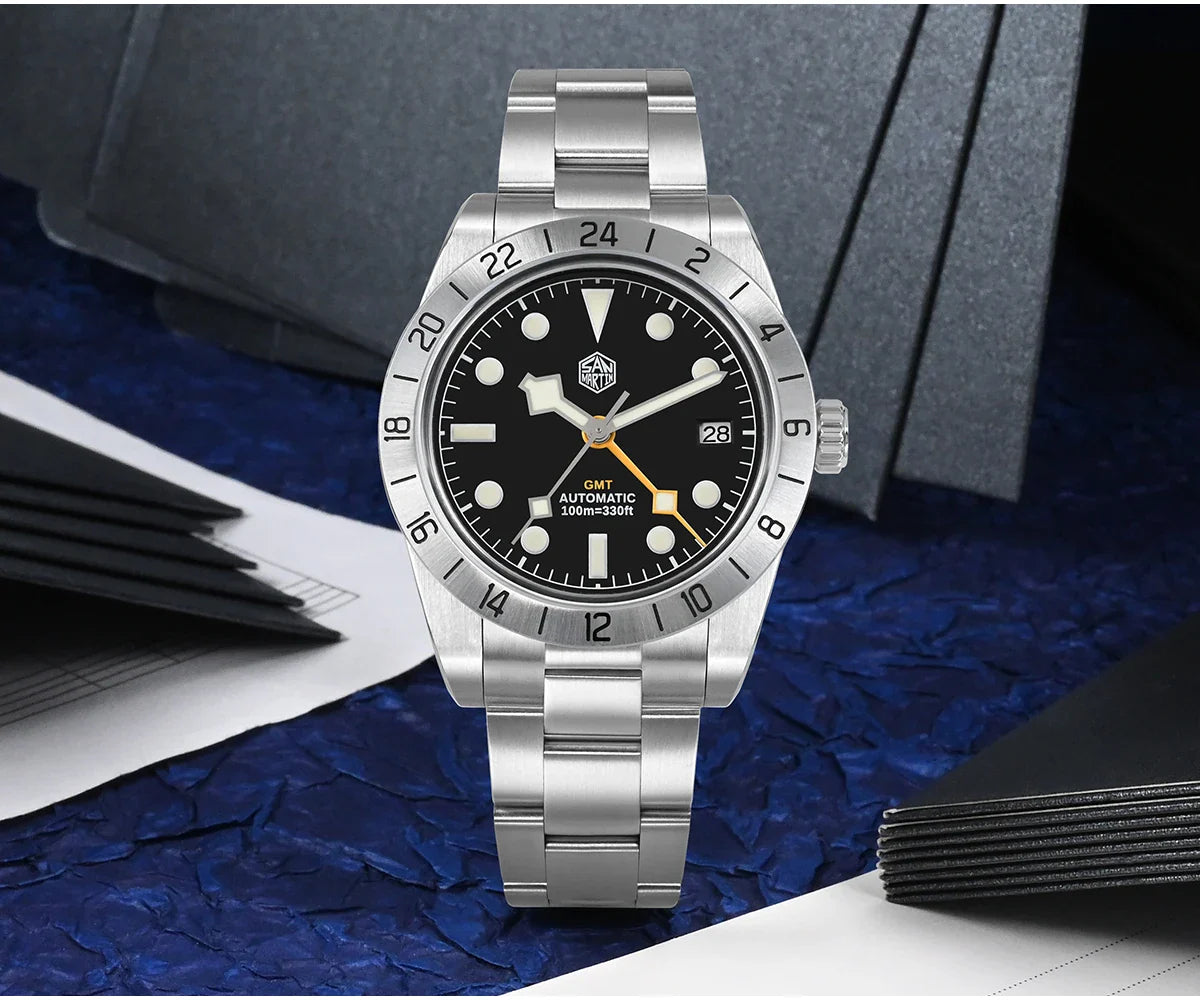 San Martin Automatic 100m GMT 39mm