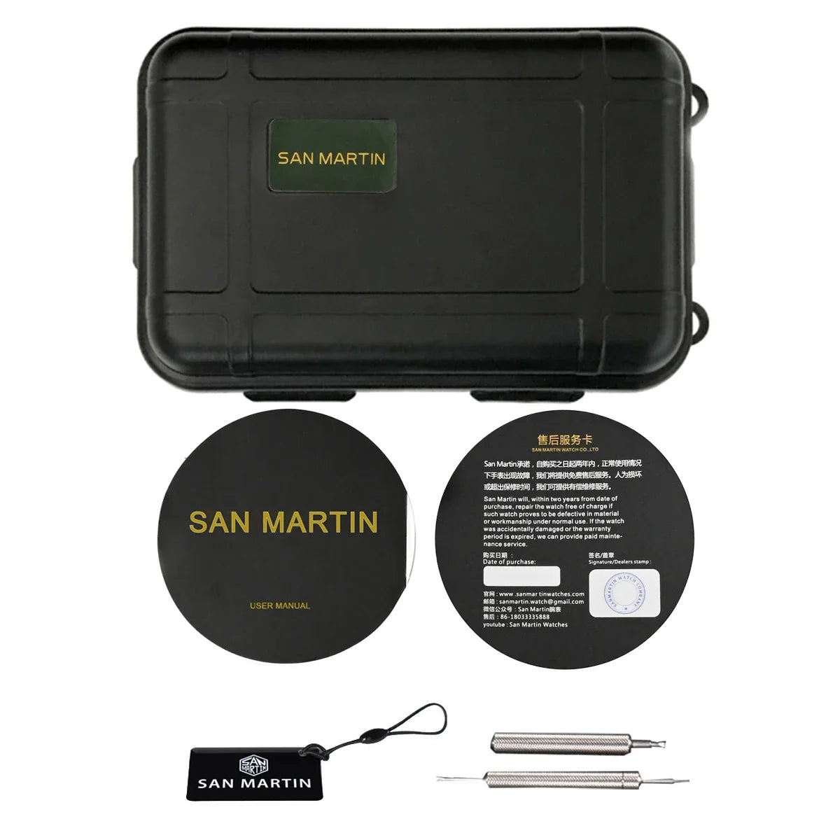 San Martin Automatic 100m GMT 39mm