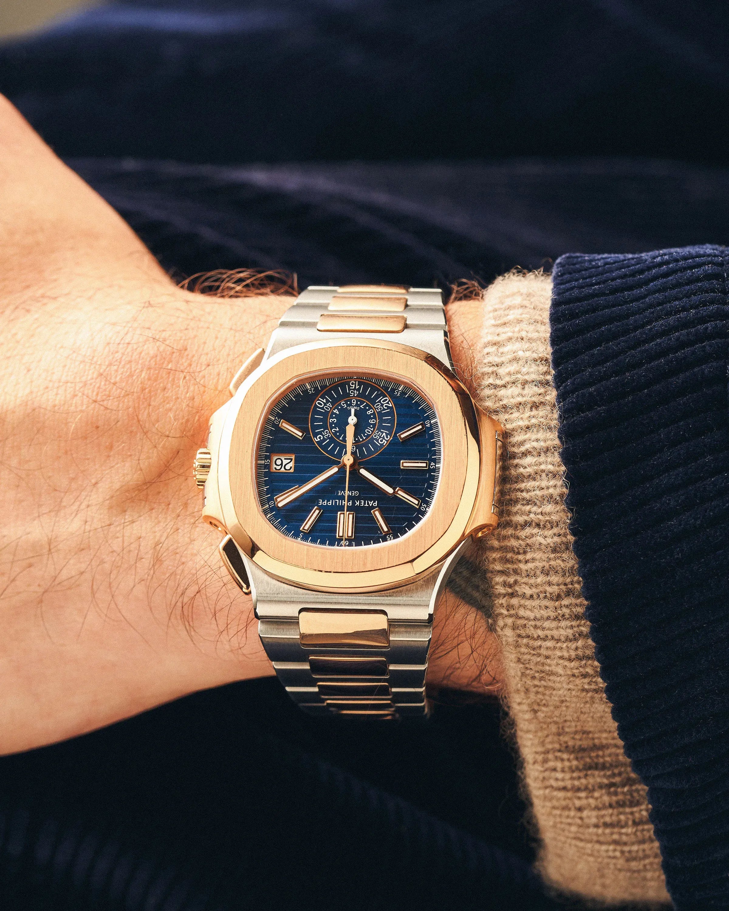 Patek Philippe Nautilus 5980/1AR-001 Stainless Steel Blue Gradient Dial 40mm Men’s Watch