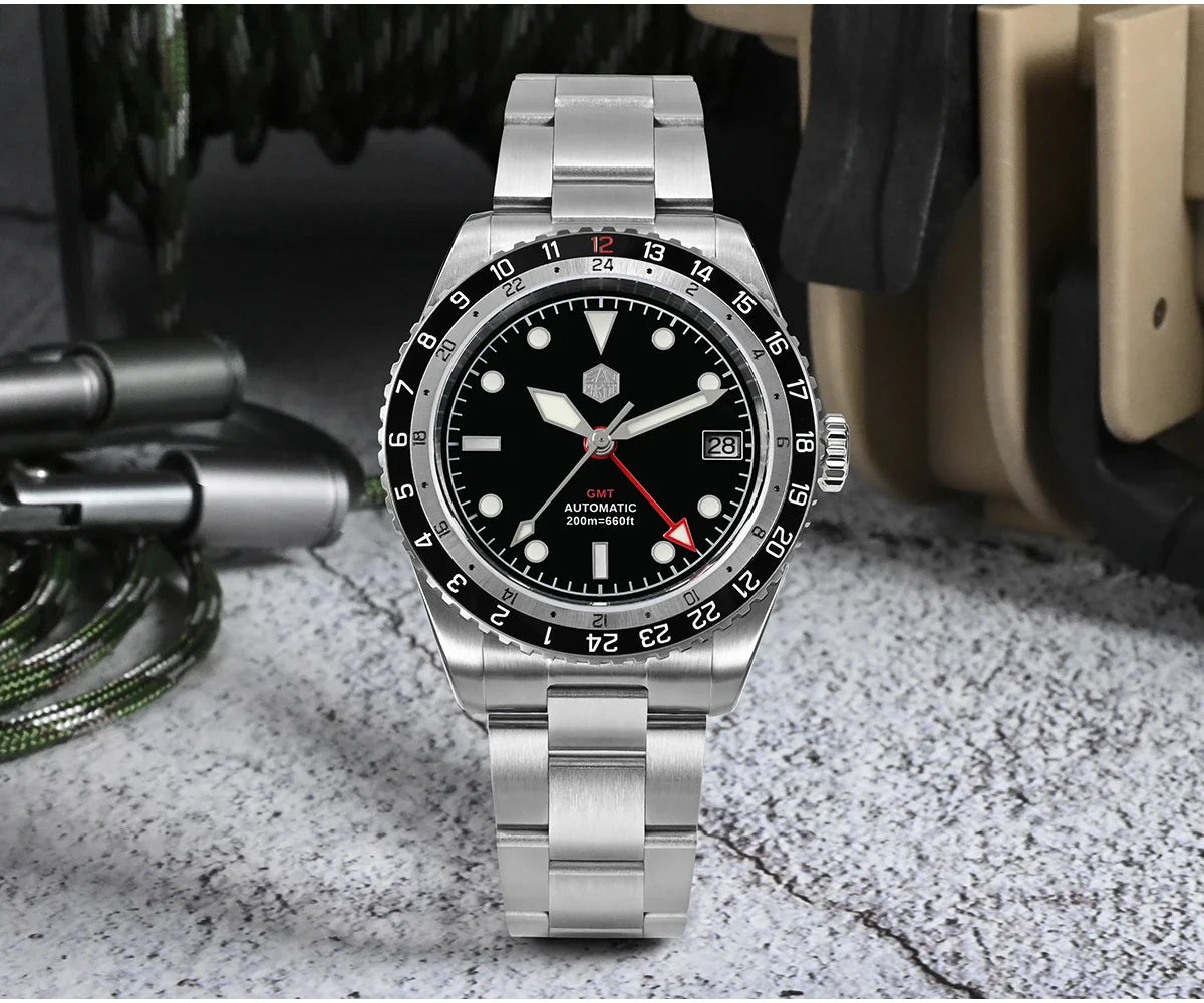 San Martin Diving Automatic/Mechanical Sapphire 200m GMT