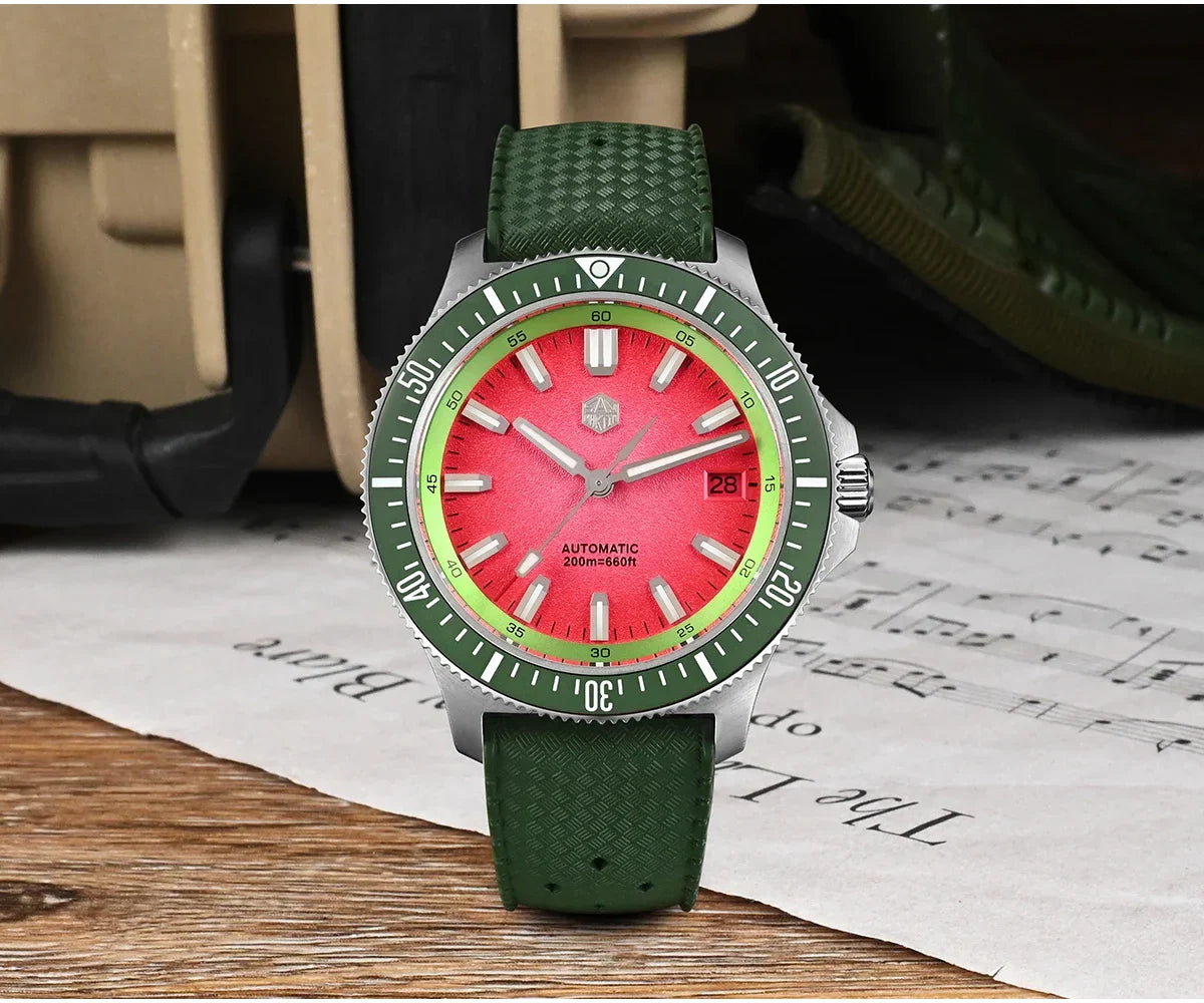 San Martin Automatic 200m Original Design Sapphire Luminous 40mm