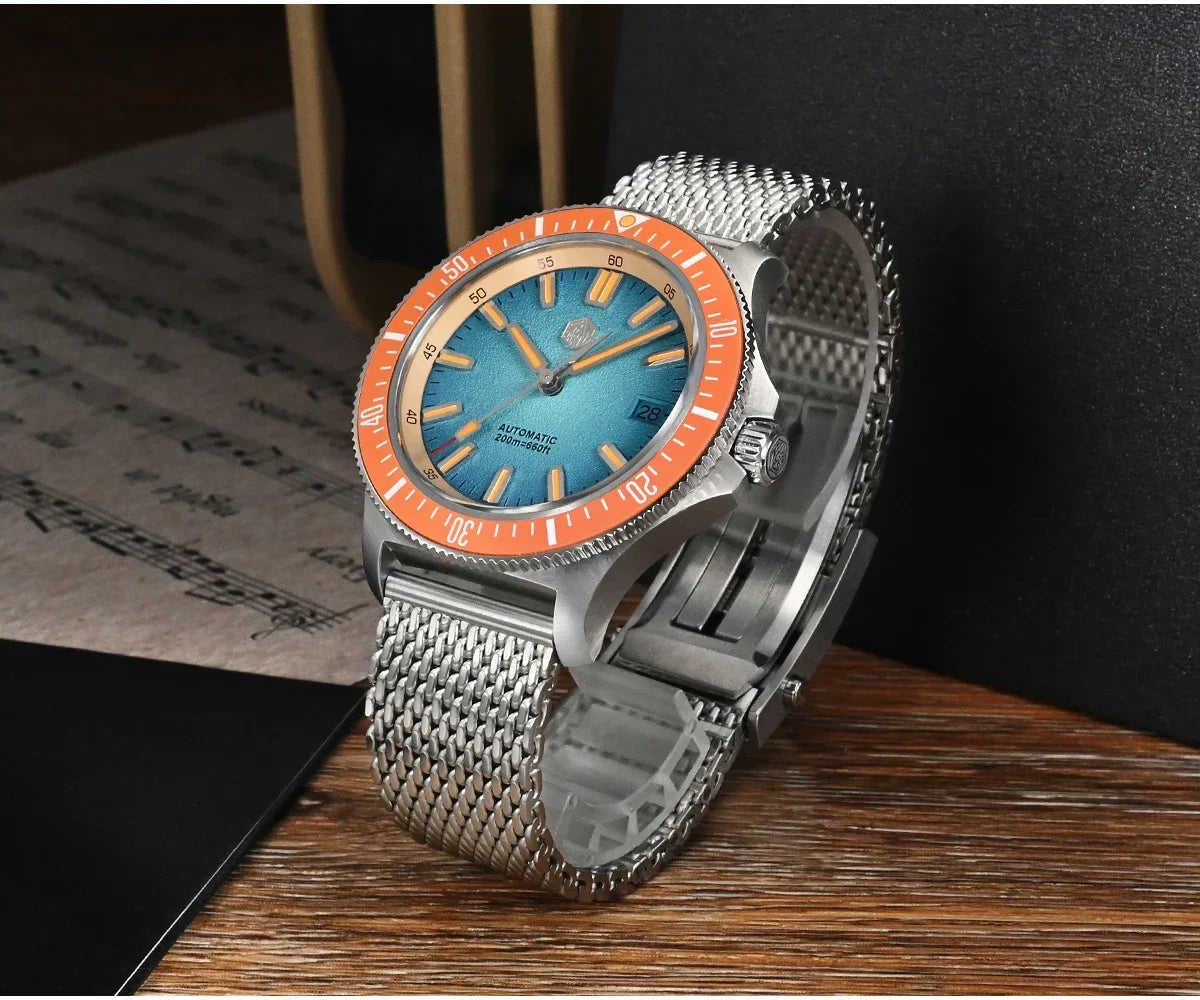 San Martin Automatic 200m Original Design Sapphire Luminous 40mm