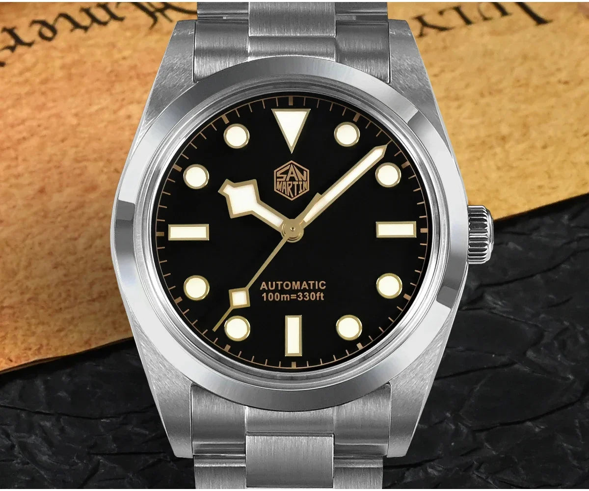 San Martin Automatic 10Bar Vintage Explore Climbing Series 36mm
