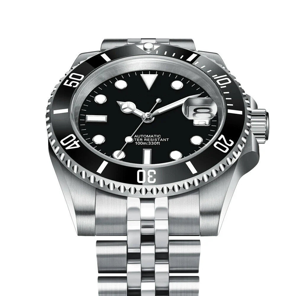 Custom Diver 10 BAR Ceramic Bezel Luminous Sapphire 40mm