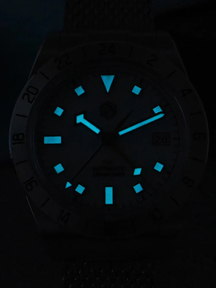 San Martin Automatic 10Bar GMT Mesh Milanese Bracelet 39mm