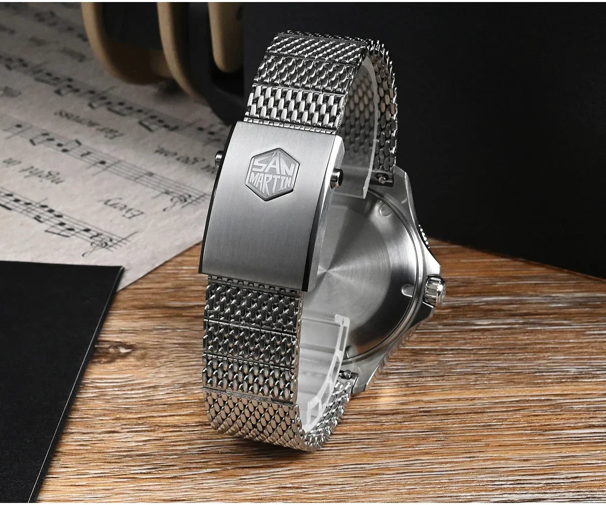 San Martin Automatic 200m Original Design Sapphire Luminous 40mm