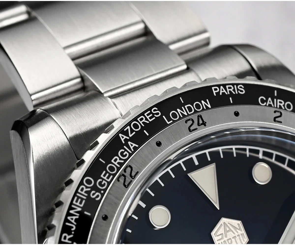 San Martin Diving Automatic/Mechanical Sapphire 200m GMT