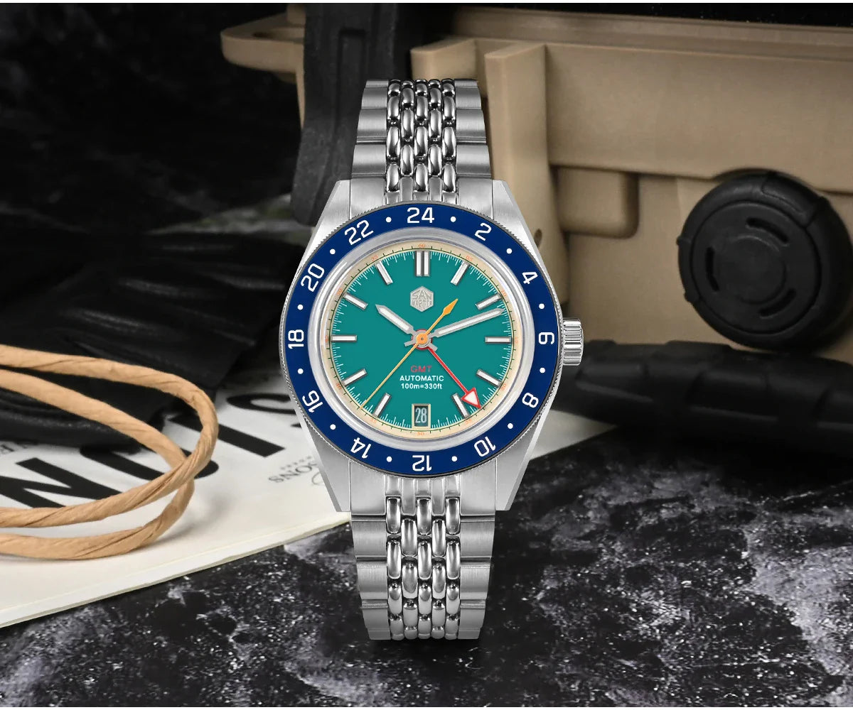 San Martin Original Design 100m Automatic GMT 39.5mm