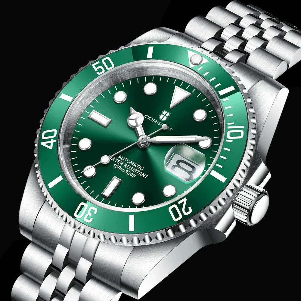 Custom Diver 10 BAR Ceramic Bezel Luminous Sapphire 40mm