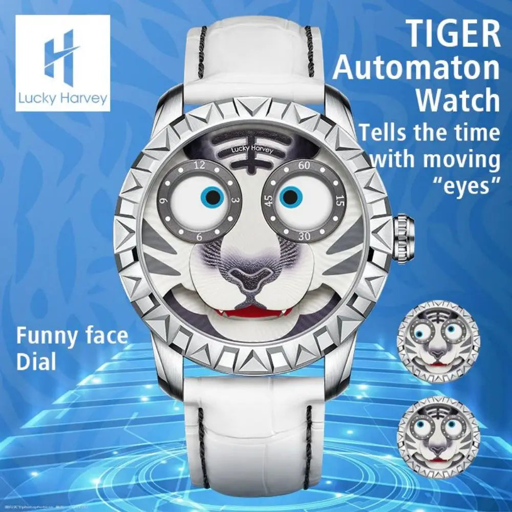 Lucky Harvey Funny Tiger Mechanical Synthetic Sapphire Limited Edition 2022 Pcs