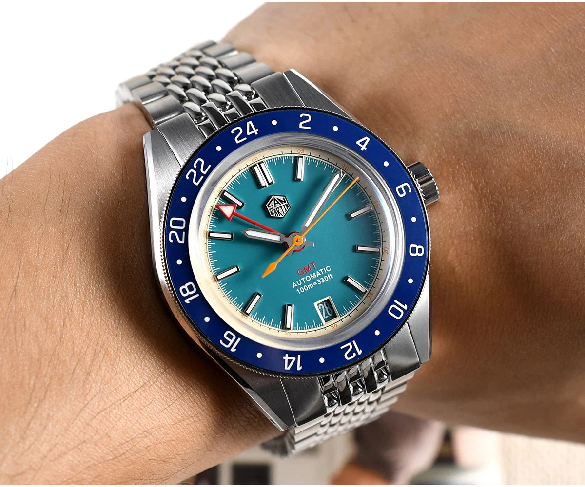 San Martin Original Design 100m Automatic GMT 39.5mm