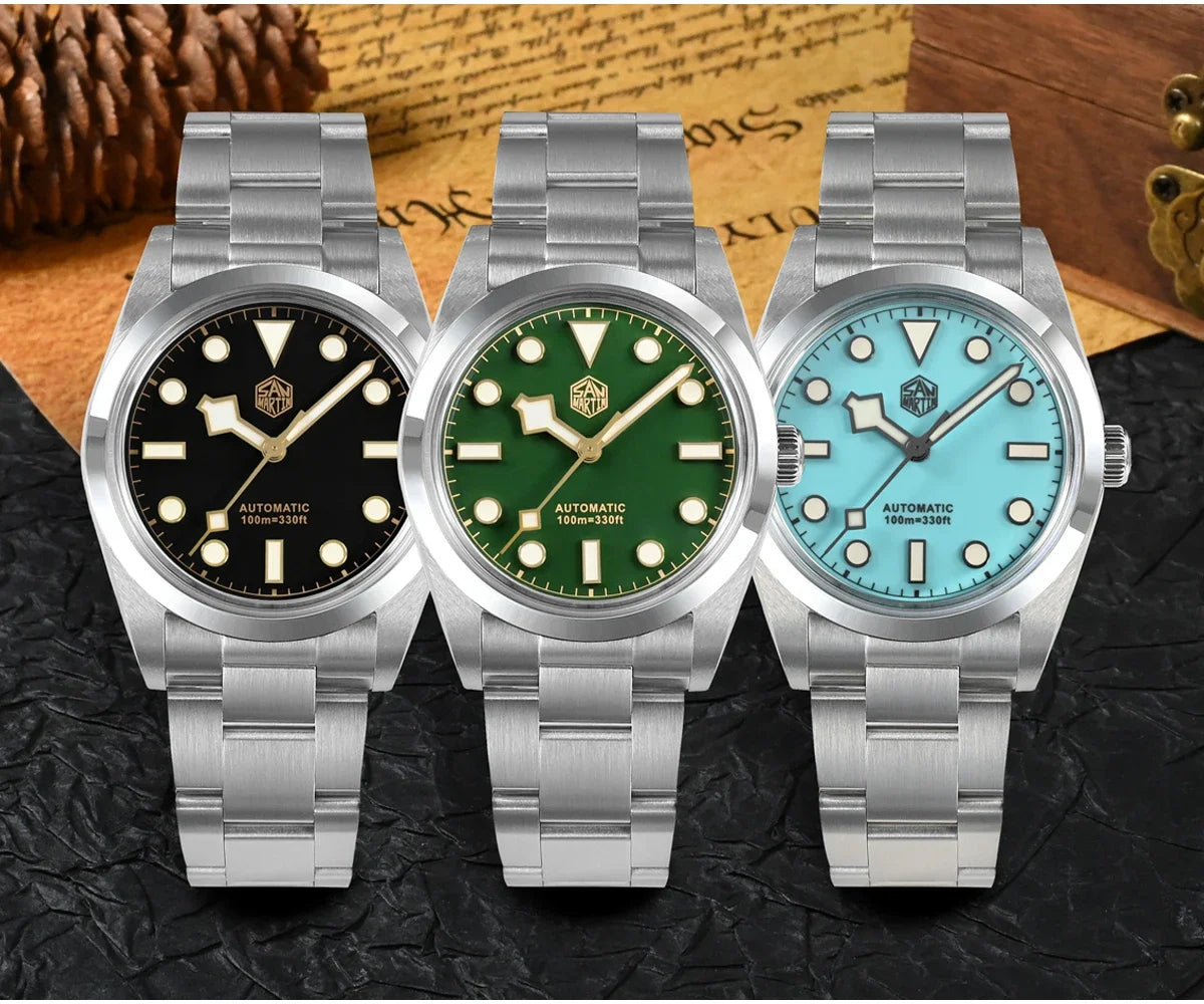 San Martin Automatic 10Bar Vintage Explore Climbing Series 36mm