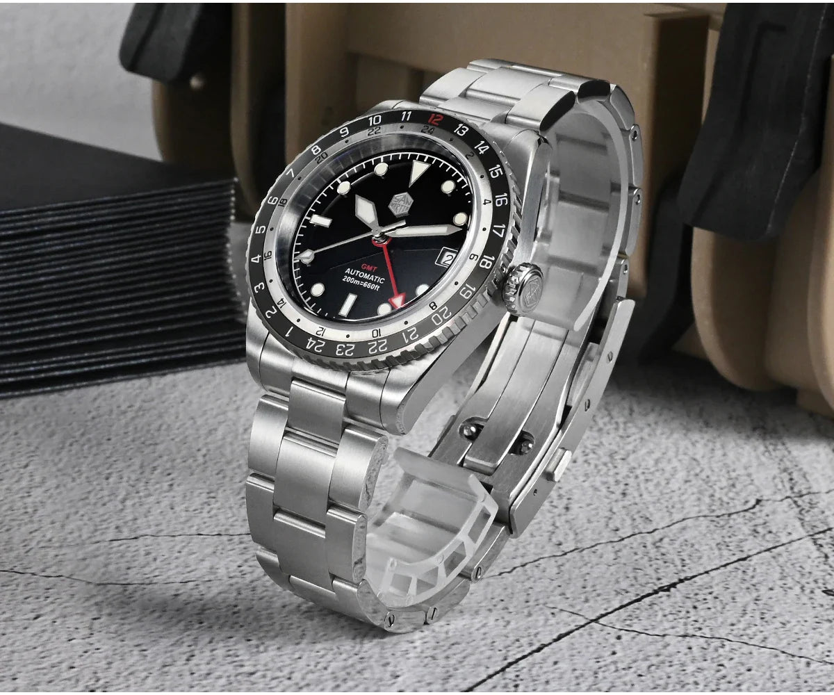 San Martin Diving Automatic/Mechanical Sapphire 200m GMT