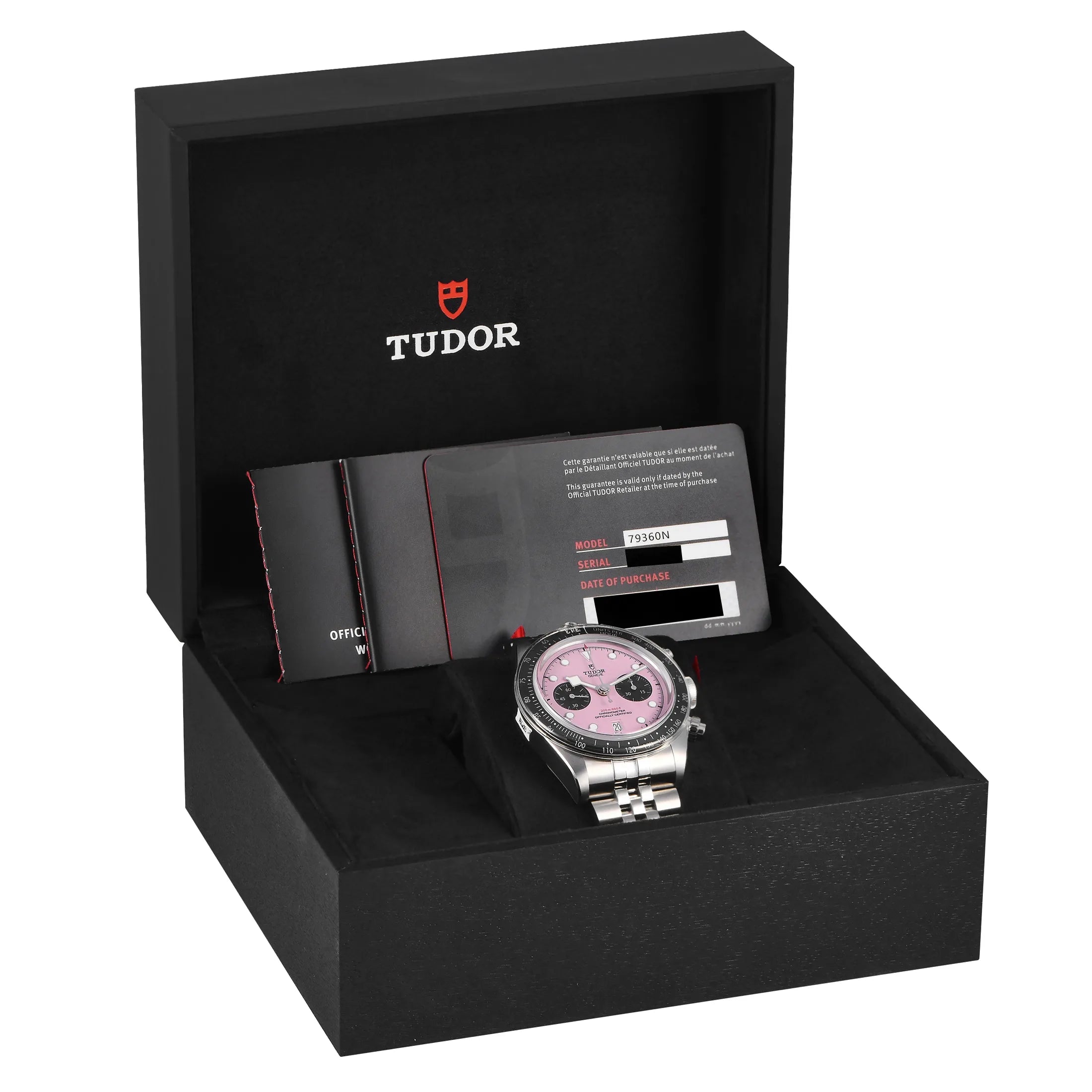 Tudor Black Bay Chrono M79360N-0019 Stainless Steel 41mm Inter Miami Pink Dial Men’s Watch