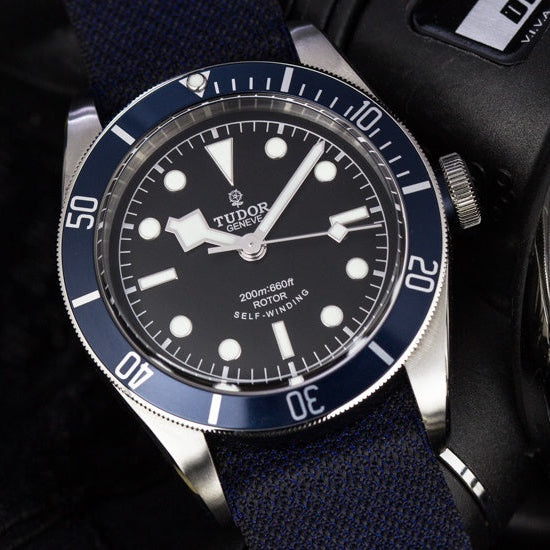 Tudor Heritage Black Bay 79230B-0008 Black Dial Blue Bezel Automatic 41Mm Stainless Steel Men’S Watch