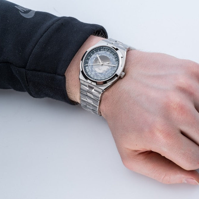 Vacheron Constantin Overseas World Time Stainless Steel 43.5Mm Men’S Watch