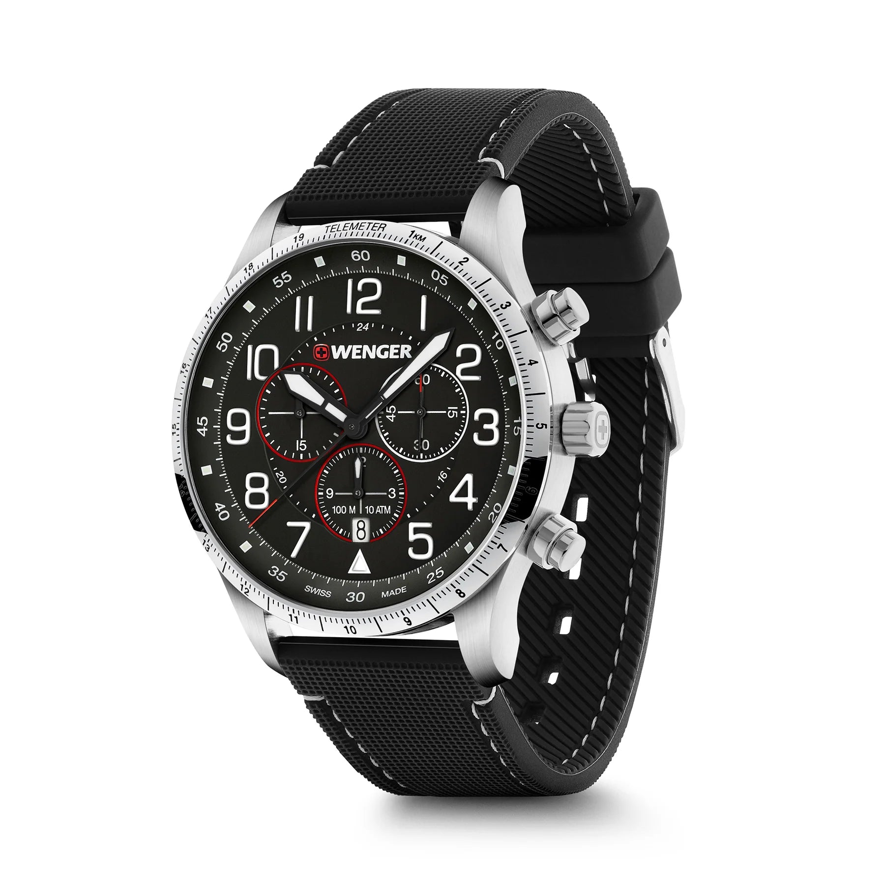 WENGER ATTITUDE MEN'S CHRONOGRAPH QUARTZ WATCH - SWISS MADE