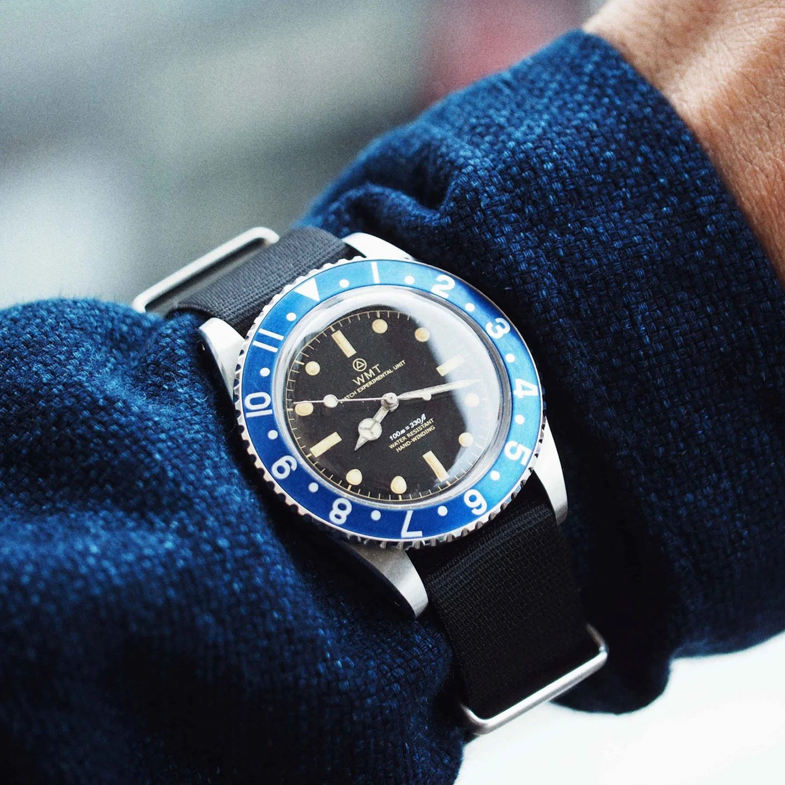 Sanford - Samurai Blue Special Edition (Aged)/ Metal Band + Nato Strap Set WMT-AB001 WMT