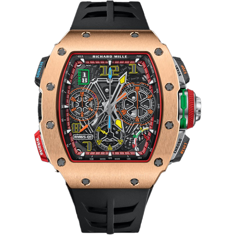 Richard Mille RM 65-01 RG Split-Seconds Chronograph Automatic Winding 18K Rose Gold