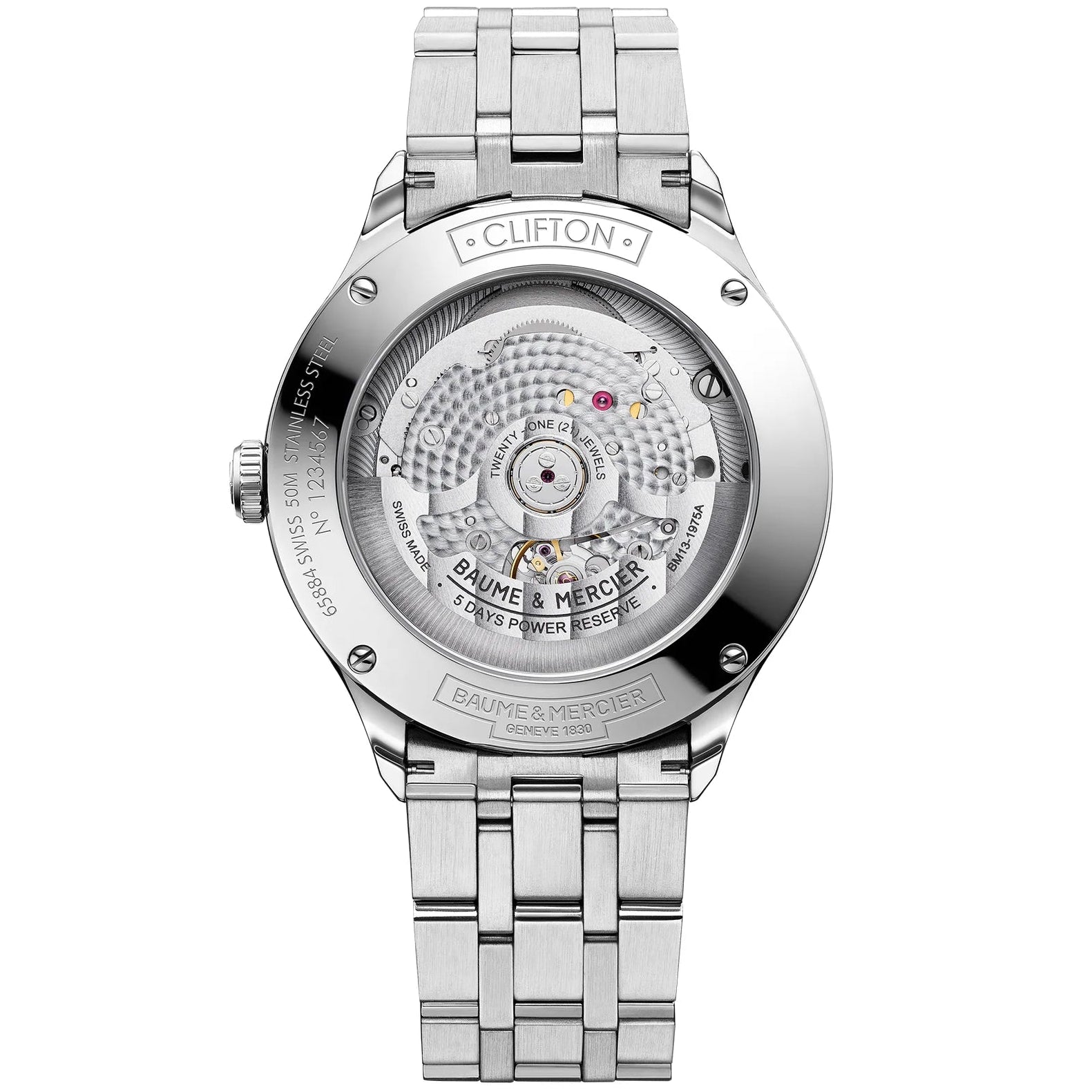 BAUME & MERCIER CLIFTON BAUMATIC M0A10505 أوتوماتيكية 40 ملم