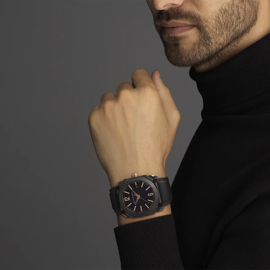 Bvlgari Octo 41Mm Black Steel Men’S Watch Ref. 102581