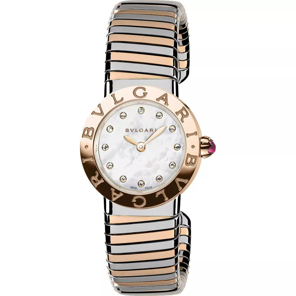 Bvlgari Bvlgari Bvlgari Stainless Steel &Amp; 18Kt Rose Gold 26Mm Ladies Watch