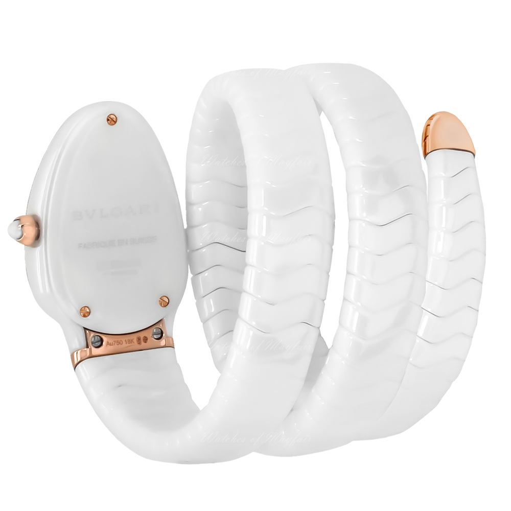Bvlgari Serpenti Spiga 35Mm Ceramic Ladies Watch