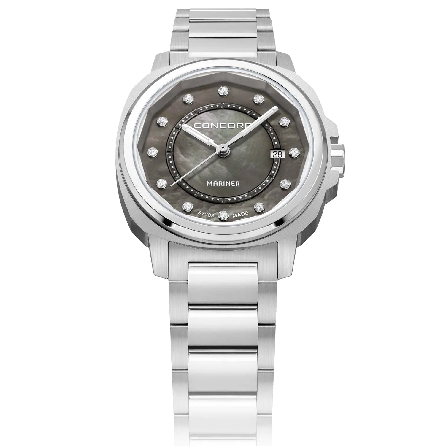 CONCORD LADIES WATCH SILVER TONE CASE QUARTZ