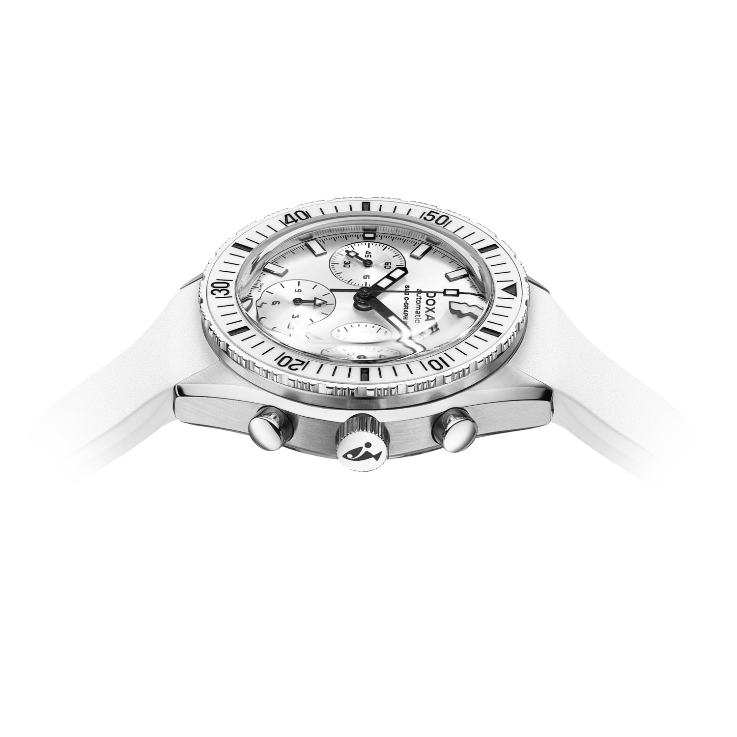 DOXA MEN'S SILVER TONE CASE SILVER DIAL AUTOMATIC WATCH