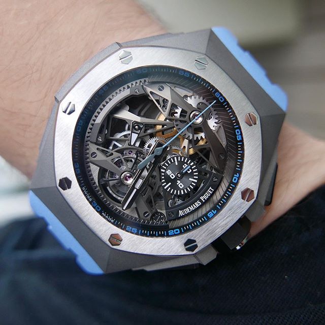 Audemars Piguet Royal Oak Concept Tourbillon 26587TI.OO.D031CA.01 Titanium 44mm Skeletonized Dial Men’s Watch