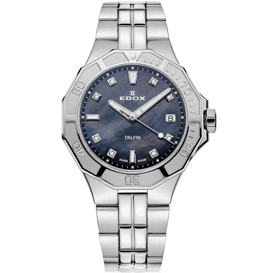EDOX WOMEN'S DELFIN DIVER QUARTZ WATCH