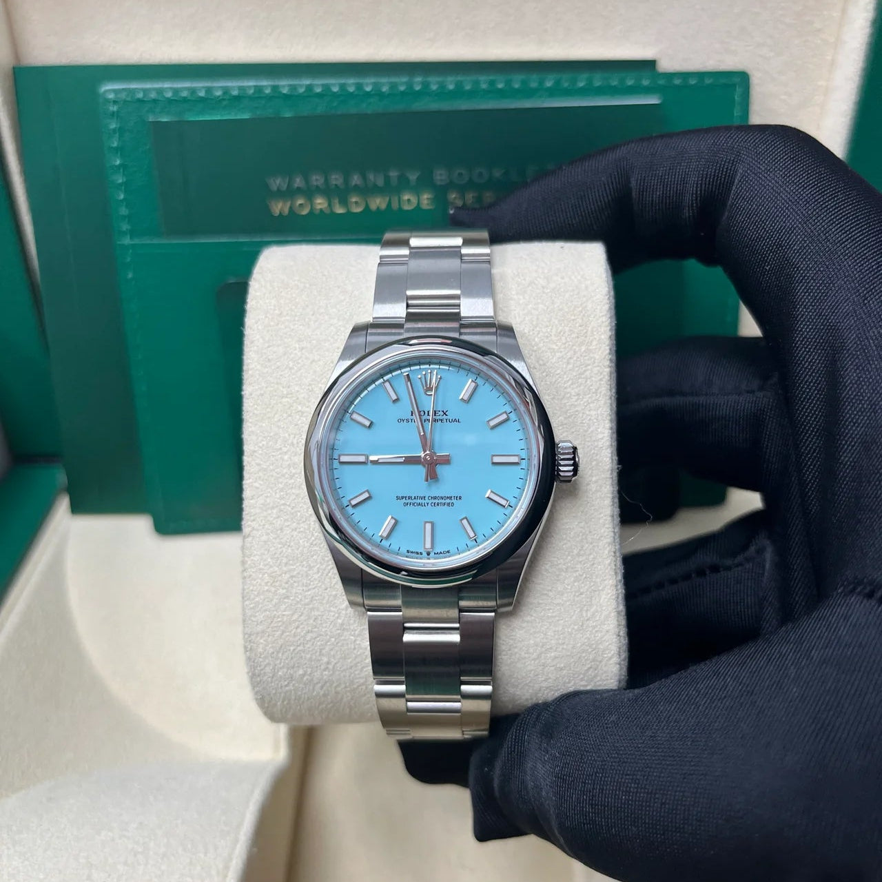 Rolex Oyster Perpetual M277200-0007 31Mm Op Tiffany Blue Dial