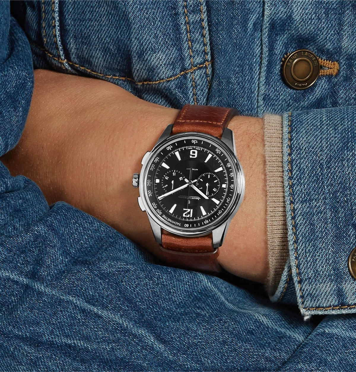 Jaeger Lecoultre Polaris Chronograph Stainless Steel Men’S Watch