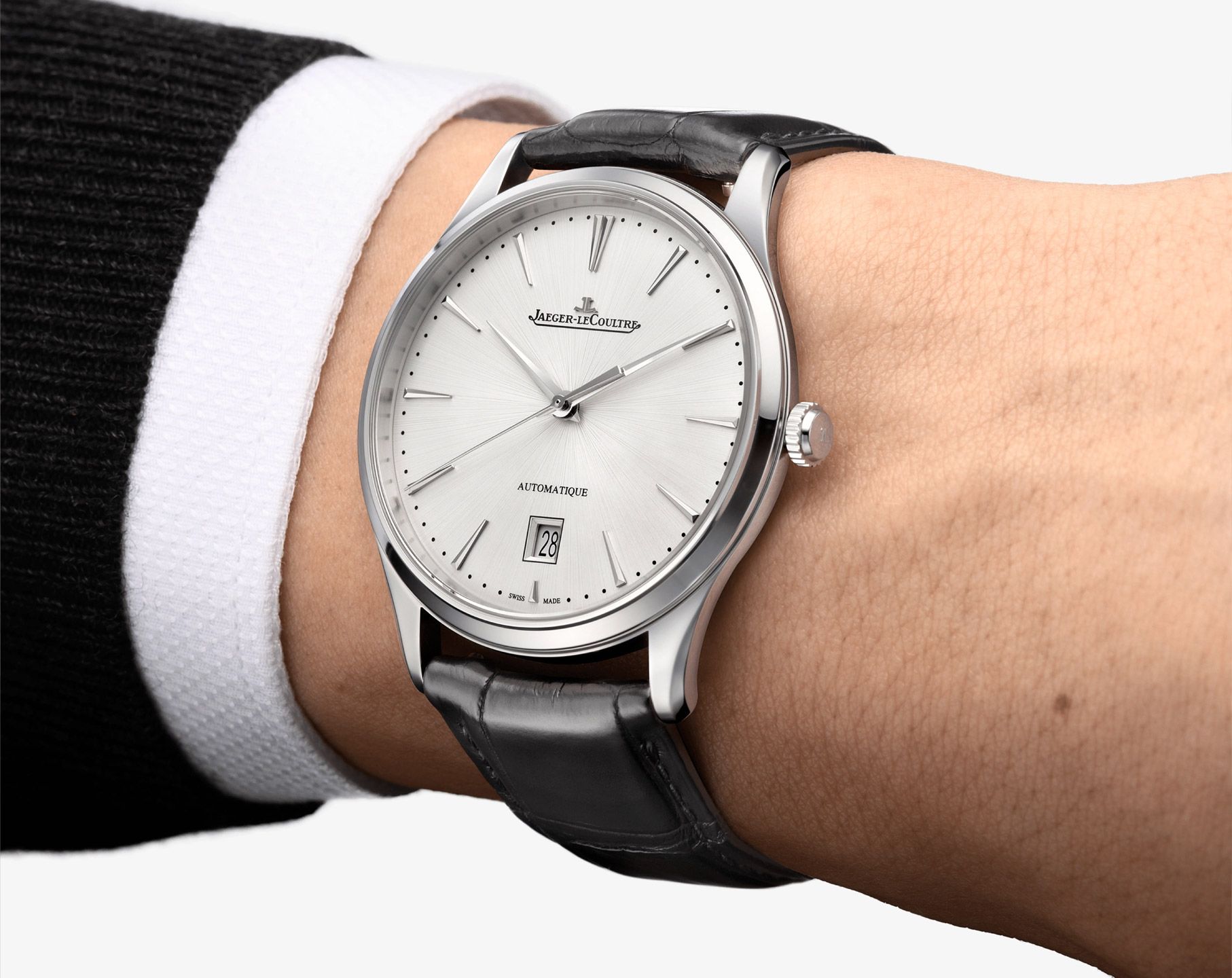 Master Ultra Thin 39 mm Automatic Stainless Steel Date Watch Jaeger-LeCoultre