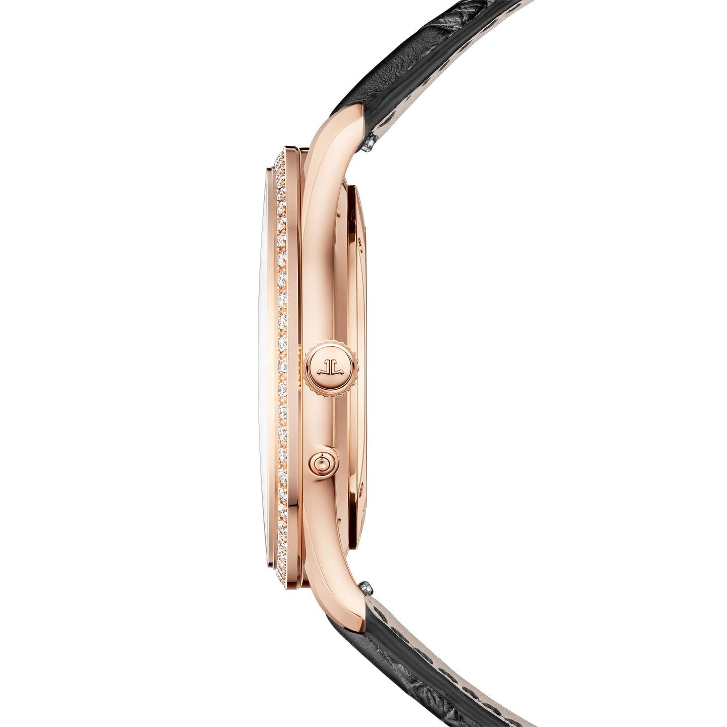 Master Ultra Thin 39 mm Automatic Pink Gold Diamond Moon Phase Ultra Thin Watch Jaeger-LeCoultre