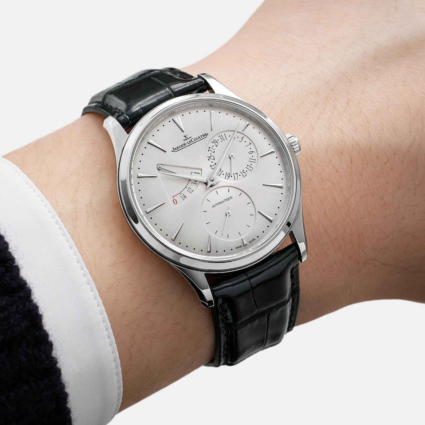 Master Ultra Thin 39 mm Automatic Steel Power Reserve Ultra Thin Watch Jaeger-LeCoultre