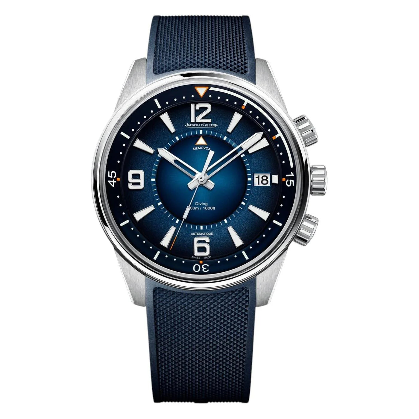Polaris 42 mm Automatic Steel Memovox Watch Two straps included Jaeger-LeCoultre