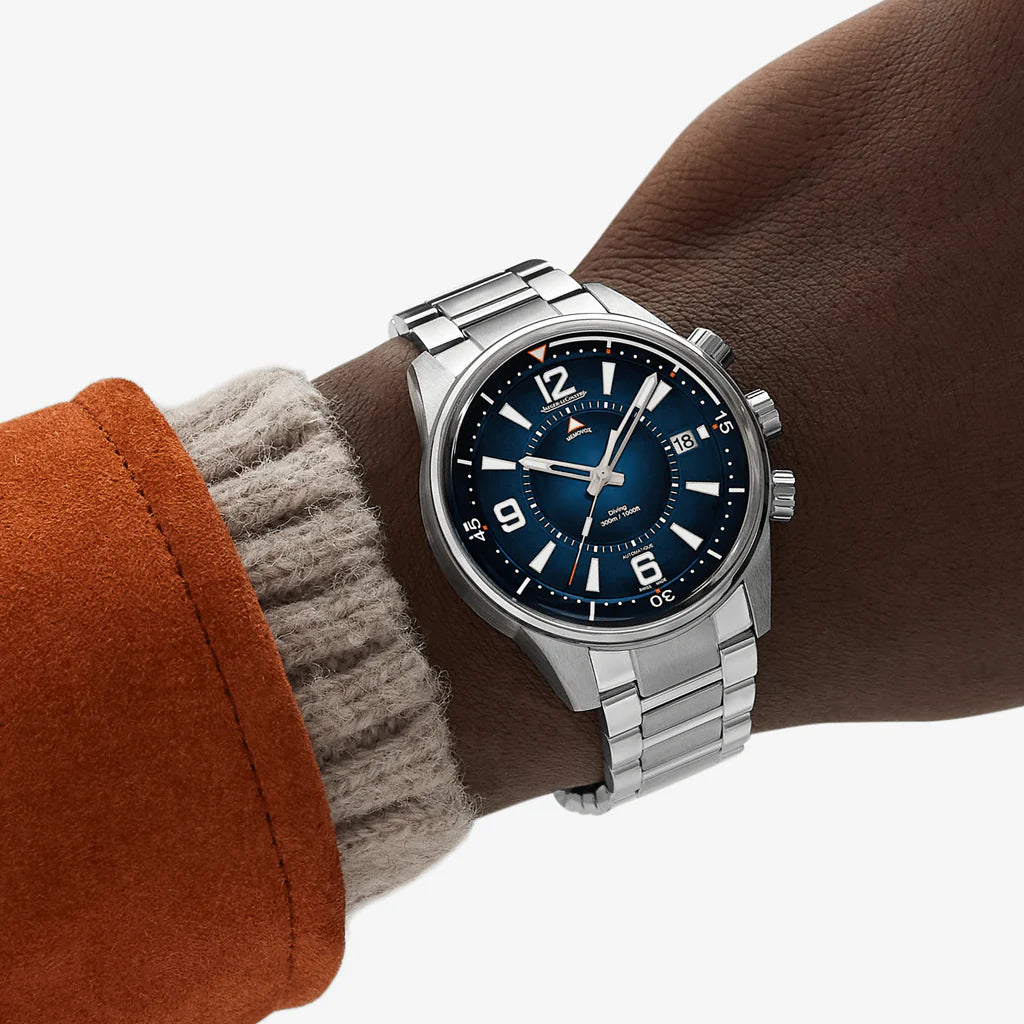 Polaris 42 mm Automatic Steel Memovox Watch Two straps included Jaeger-LeCoultre
