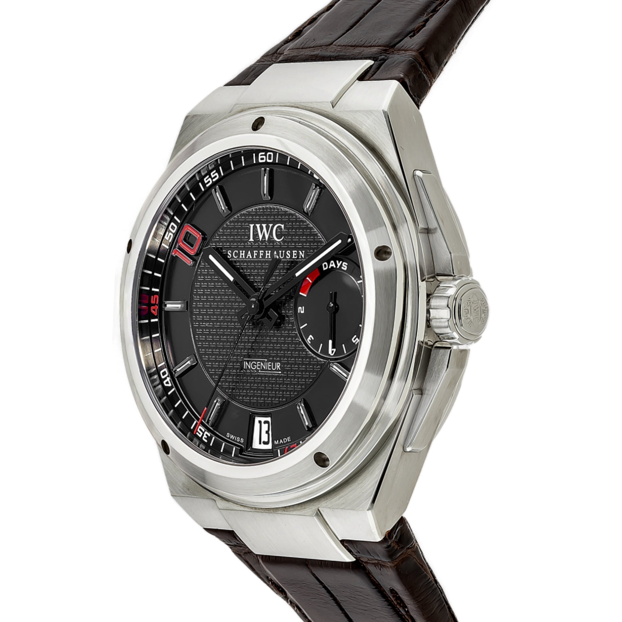 IWC Ingenieur Zinedine Zidane IW500508 45Mm Stainless Steel Black Dial