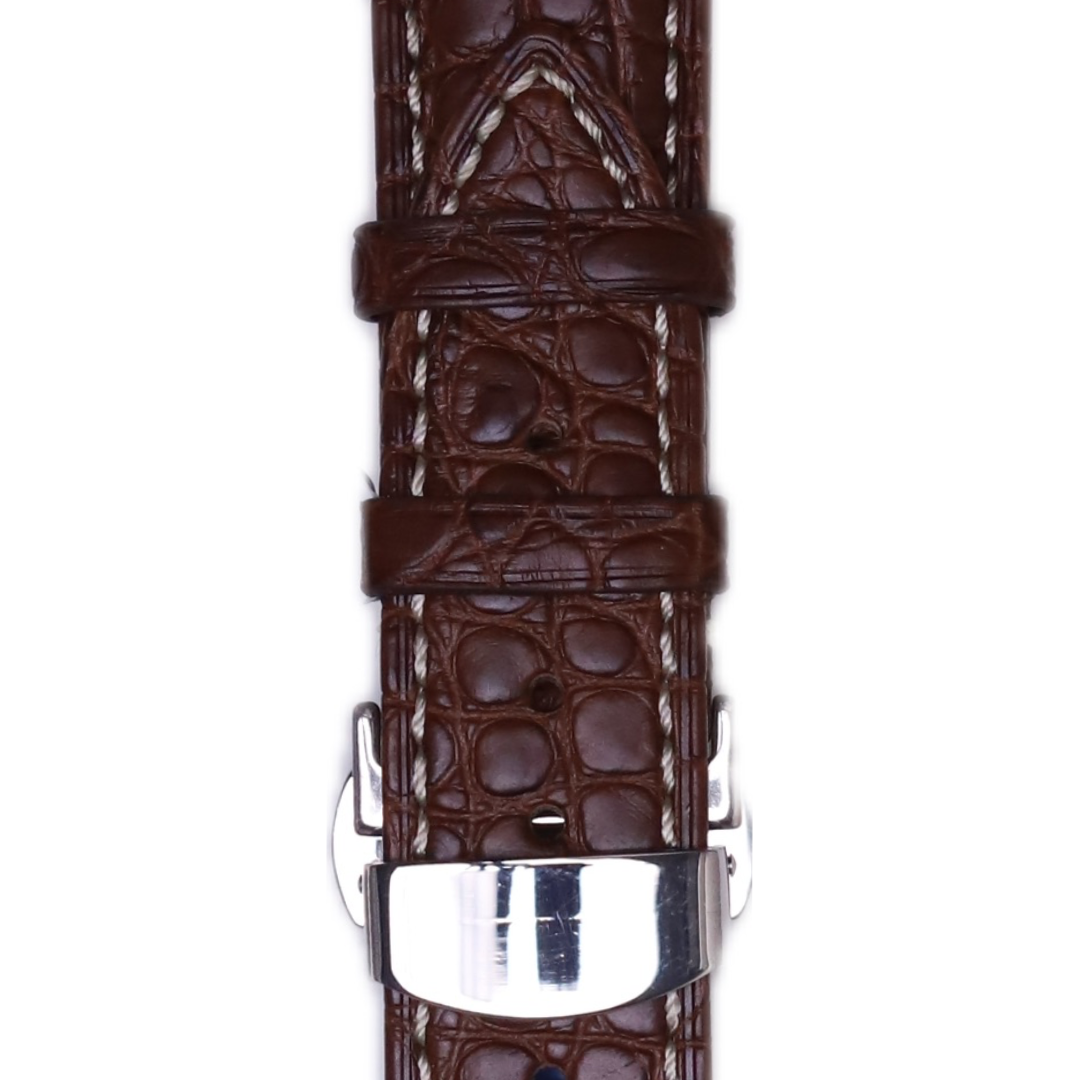 Handmade authentic Alligator leather band size 20*18