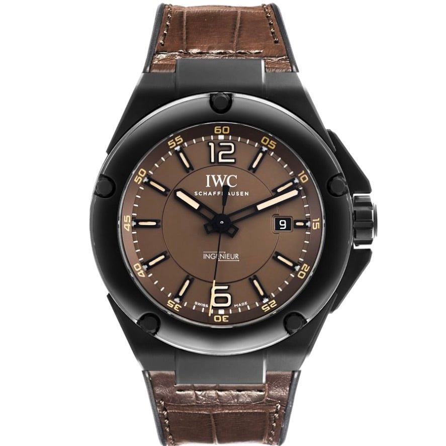 IWC Ingenieur IW322504 Brown Leather Strap 46 mm Brown Dial