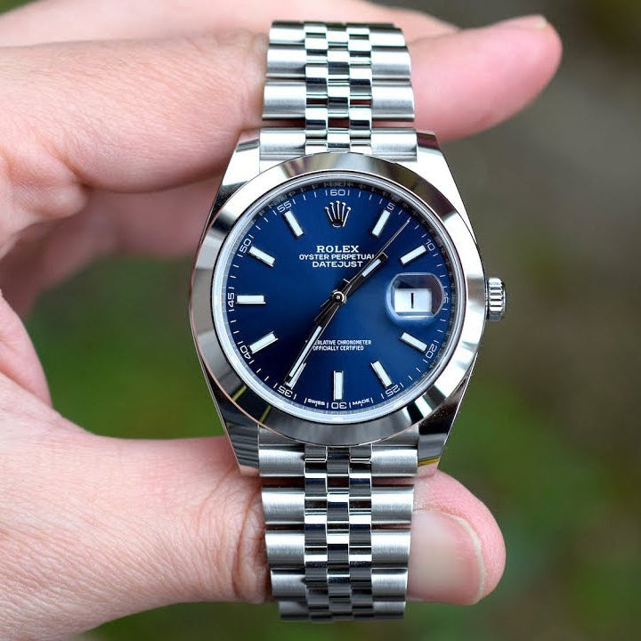 Rolex Datejust 126300 BLIJ Blue Index Dial 41Mm Jubilee Bracelet Oystersteel