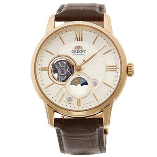 ORIENT MEN'S CLASSIC AUTOMATIC SUN AND MOON OPEN HEART 2021 WATCH