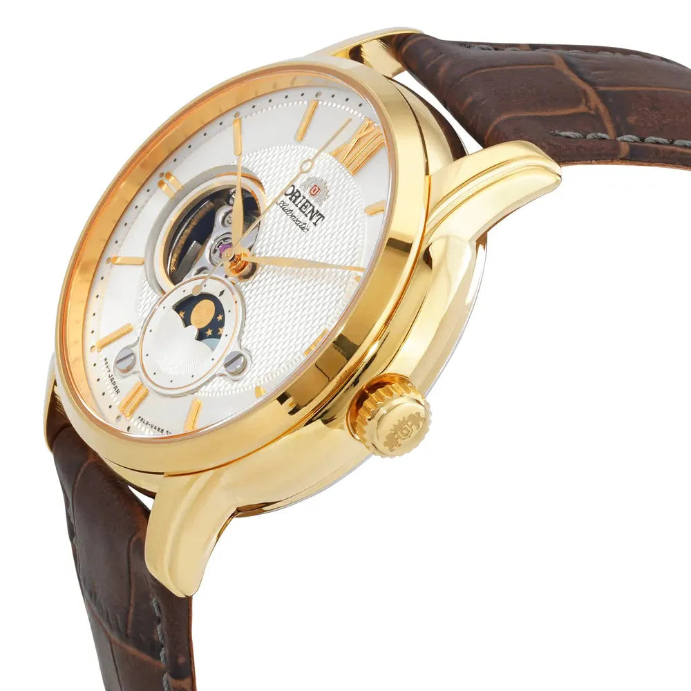 ORIENT MEN'S CLASSIC AUTOMATIC SUN AND MOON OPEN HEART 2021 WATCH