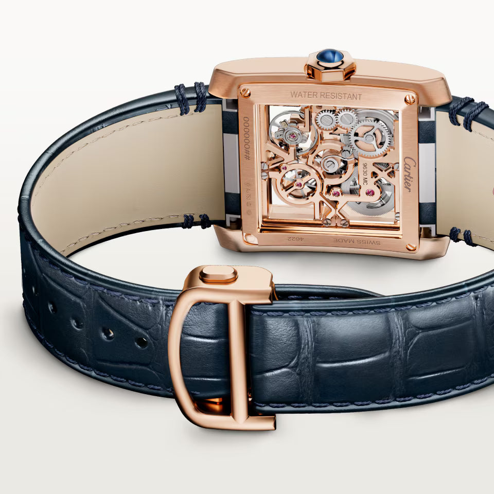 Tank Française skeleton watch Cartier