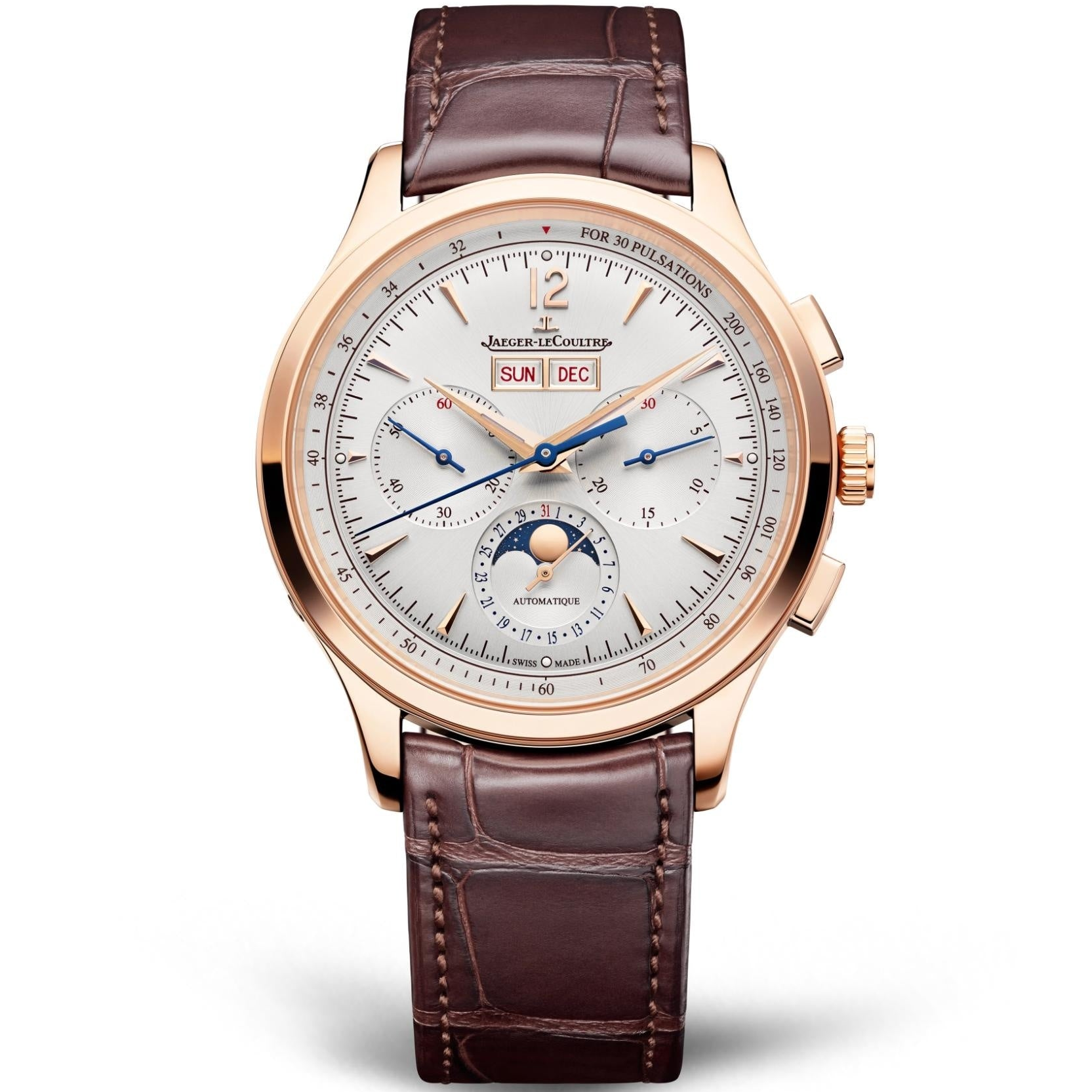 Master Control 40 mm Automatic Pink Gold Chronograph Calendar Watch Jaeger-LeCoultre